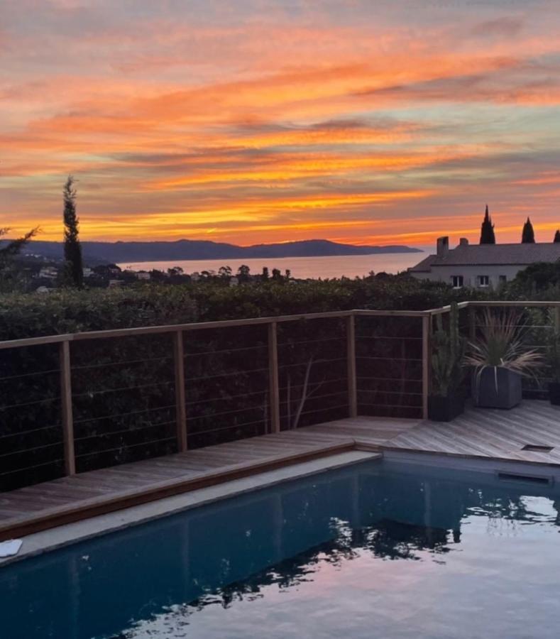 Villa Perla Saint-Tropez Cavalaire Sur Mer, 3-5 Chambres, Vue Mer, Piscine Chauffee Avril A Octobre Exteriör bild