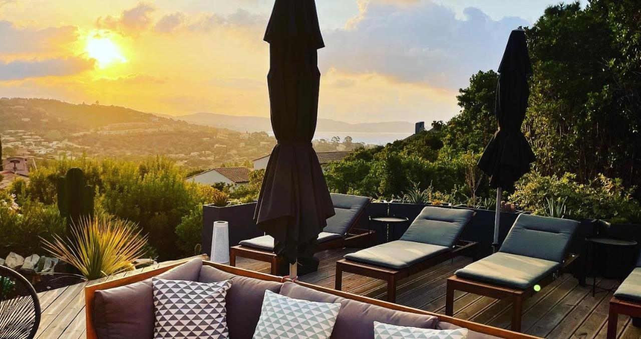 Villa Perla Saint-Tropez Cavalaire Sur Mer, 3-5 Chambres, Vue Mer, Piscine Chauffee Avril A Octobre Exteriör bild